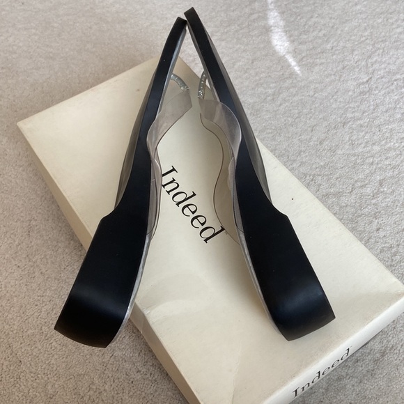 INDEED Metallic Sunburst Vinyl Flip Flops Silver Black Size 7.5 - Picture 4 of 10
